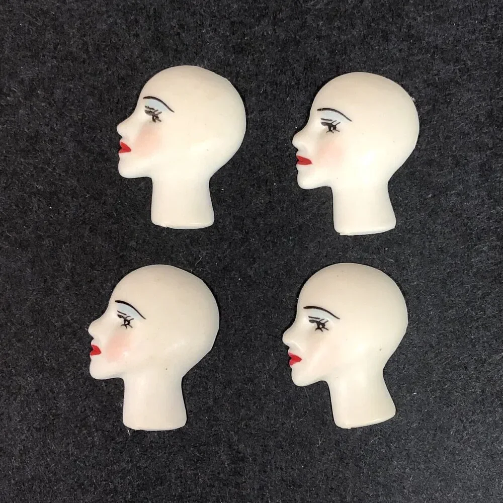 Woman's Profile Heads Craft Pieces Avant Garde Arts Crafts Jewelry Making